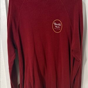 Brixton Burgundy Crewneck Shirt
